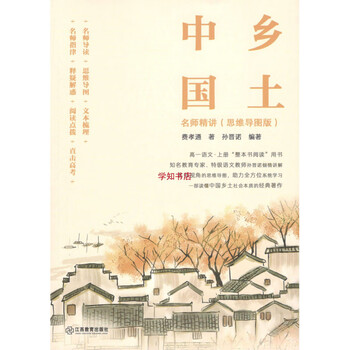 乡土中国 名师精讲（思维导图版）费孝通 孙晋诺 孙晋诺