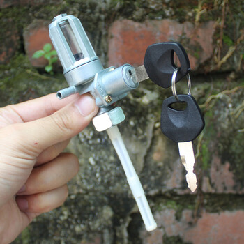 摩托车防盗油油箱开关wy125-a油箱开关男装车燃油箱阀门带钥匙 普通不