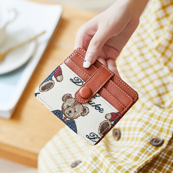 carakaty钱包女学生小卡包女小巧迷你女式大容量可爱韩国驾驶证卡片套