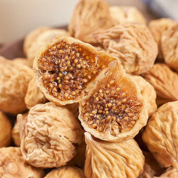 原味无花果干新疆特产 罐装零食蜜饯果干水果干 大颗粒罐装x2罐(250g)