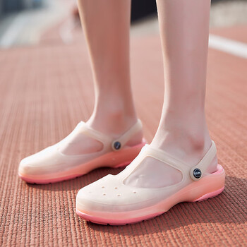 回力warrior洞洞鞋透气玛丽珍果冻平底凉拖沙滩鞋6702西瓜红35