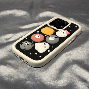 昊穆 苹果14promax手机壳硅胶女生萌可爱立体卡通粉色凯蒂猫男款