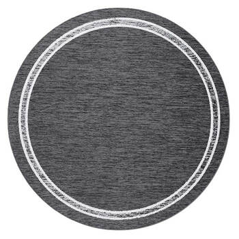 北欧地毯客厅圆形地毯现代简约纯色地毯卧室床边毯灰色圆形地毯垫