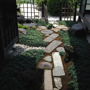 俊阳 旧青石板台阶石别墅庭院老石条旧条石踏步石铺路石石磨片户外