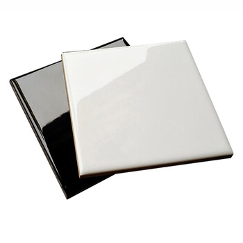 墙地面材料 瓷砖 春枝韵 越智15*15白色亮光北欧现代简约墙砖厨卫方块