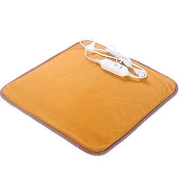 电热垫办公室加热垫坐垫椅垫插电发热垫暖垫冬季宠物垫热敷垫 黄色