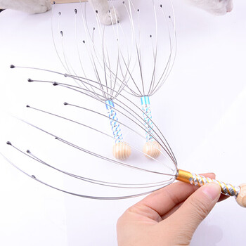 八爪鱼头部按摩器挠头手动抓头皮经络穴位工具头顶抓痒按摩爪w 1个