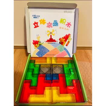 森尼熊巧虎2022年新版巧虎的新年立体拼图玩具 圣诞立体积木玩具 立体