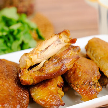 正大雪莲熏酱鸡翅中东北熟食卤味鸡翅膀即食清真食品150g真空包装