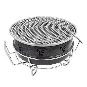 圆形韩式烧烤炉炭炉用老式欧式迷你抖音饭店用烤肉锅 南瓜车烤炉 常规