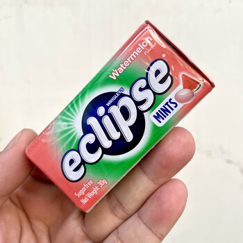 西瓜味的童话香港进口eclipse易极薄荷糖润喉糖果糖口香糖清新口气