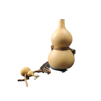 酒葫芦 随身 天然开口酒葫芦可装酒水文玩送人佳品酒容器蜂蜡防渗铜口