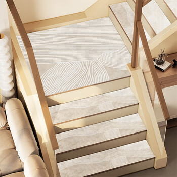 京富楼梯踏步地垫软硅藻泥家用隔音台阶地垫自粘复式脚垫毯尺寸可定制