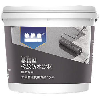 屋顶防水新型材料防水涂料 屋顶房顶补漏材料 隔热胶 1kg橡胶防水涂料