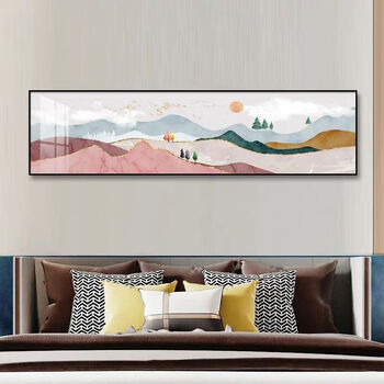 境坊间现代简约卧室床头装饰画轻奢主卧挂画房间背景墙壁画酒店宾馆墙