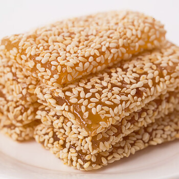 巧娘倍儿香*传统小吃花生芝麻牛皮糖手工老式怀旧软糖特产小零食 1斤