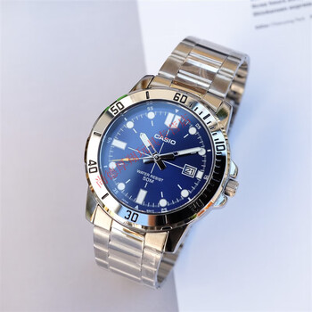 卡西欧男表剑鱼水鬼海洋之心比尔盖茨同款 mtp-vd01d-2e