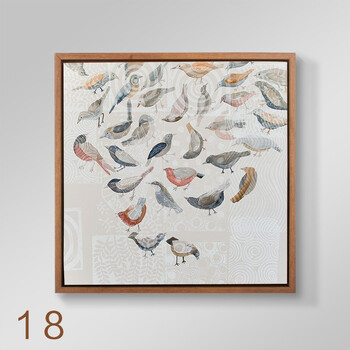 多元性卡通动物北欧居家装饰客厅卧室酒店床头壁画餐厅书房咖啡厅 r