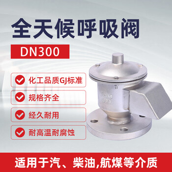 蓝宇星琳全天候呼吸阀不锈钢DN300 GFQ-2 正压980pa 负压295pa