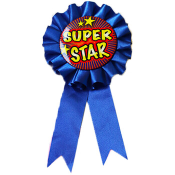 幼儿园奖励胸章 奖励勋章胸针奖章教具儿童大号缎带女孩幼儿园学生