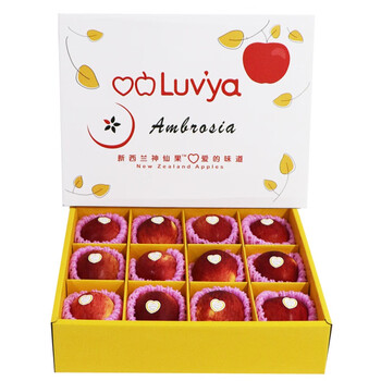 教蔬鲜生新西兰神仙果苹果圣诞水果礼盒装脆甜多汁孕妇当季新鲜安波亚
