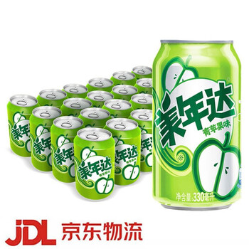 味330ml罐装碳酸饮料饮料夏季休闲聚会饮品汽水 青苹果味330ml*24罐