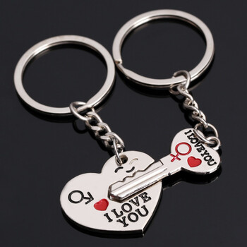 情侣钥匙扣情侣钥匙扣一对女男创意情侣个性钥匙挂件礼品爱心钥匙一对