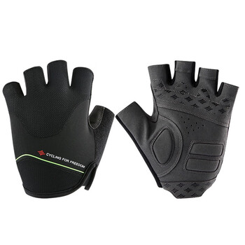 自行车户外运动健身骑行半指短指手套男女山地公路车装备尼古拉黑色s