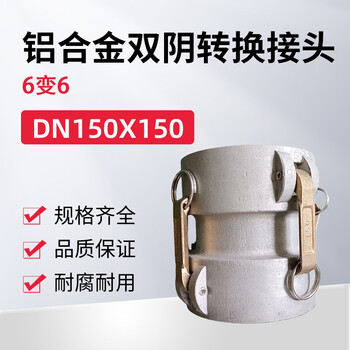 蓝宇星琳 3611铝合金双阴转换接头 6变6，DN150X150 1个