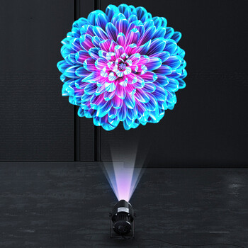 地面logo定制门店招牌灯led室外防水旋转图案文字射灯 清款40瓦投影灯