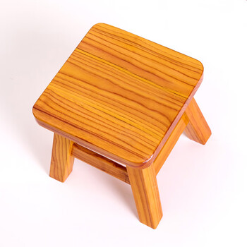 香椿木小方凳客厅木凳小凳原木小凳子家用换鞋小矮凳木头凳子 清漆色