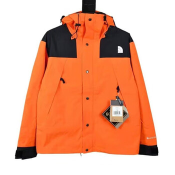 北面美版1990冲锋衣男女春秋季宽松户外防风防水情侣外套 1990橙色 xl