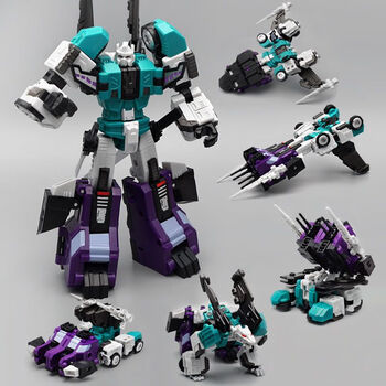 变形金刚(transformers)变形金刚t六面兽变形玩具金刚头领战士忍者