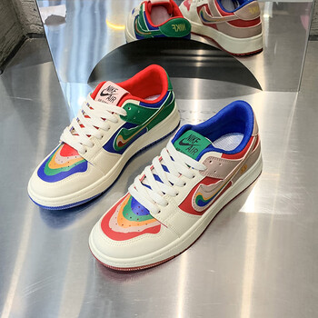 莆田女鞋ajdunk勾勾鞋女鞋鸳鸯彩虹女鞋2022夏季新款ins网红板鞋小众