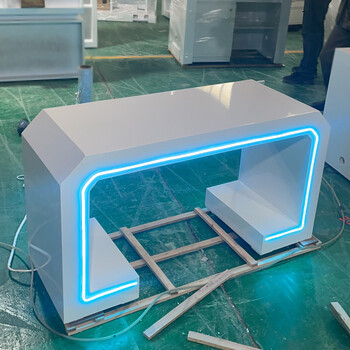 产品展示台展厅展览沙盘展台创意玻璃发光烤漆公司展示柜展柜定制