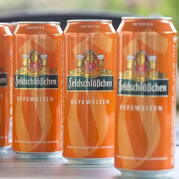 【中粮进口】德国进口啤酒 费尔德堡小麦白啤500ml*18听整箱
