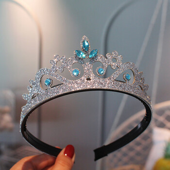 儿童皇冠头饰女童带齿防滑发箍冰雪公主爱莎发卡女孩可爱头箍皇冠发箍