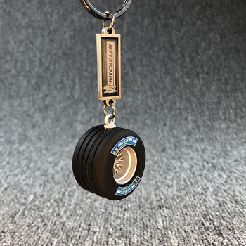 唐珹胎钥匙扣创意轮毂钥匙扣包包挂件个性车用钥匙链汽车钥匙链米其林