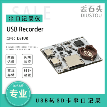 丢石头 USB/TTL/RS232/RS485串口记录仪 转TF卡模块 时间戳 TXT文件存档 USB串口记录仪 1盒