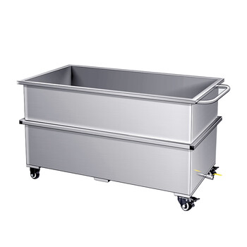 尚留鑫 201不锈钢储水车移动水箱浸泡池800*500*500mm