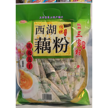 杭州特产三家村西湖藕粉桂花莲子藕粉纯手工藕粉630 克18小包 原味630