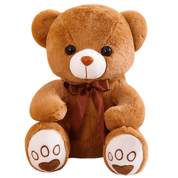 小熊公仔布娃娃毛绒玩具泰迪熊玩偶女生抱枕送女友情人节 深棕软萌熊
