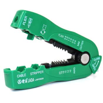 LAOA（LAOA）LA815826 剥线钳 进口多功能掌上型剥线器 剥皮钳子 电线剥皮器0.8-2.6mm