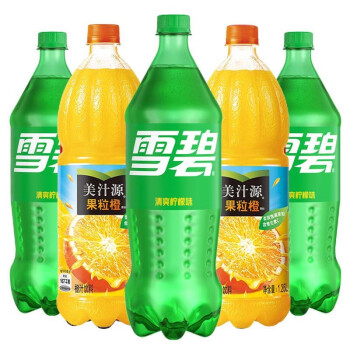 25l瓶裝雪碧可樂碳酸飲料美汁源橙汁夏季休閒聚會節日宴會聚餐飲品