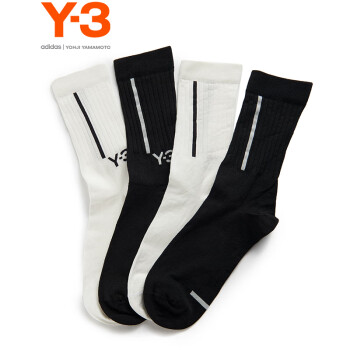 ̳ͬY-3 CREW SOCKͲ2˫װ35GN5938 ڰ XS 22-24