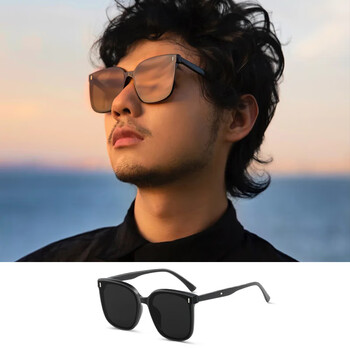 暴龙(bolon)黑色大框眼镜男士潮流时尚帅气方形框墨镜女网红ins超火gm