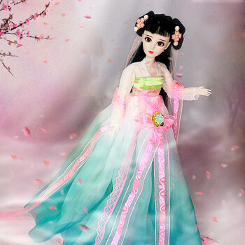 60cm芭比娃娃的古装衣服  喜亚达芭比娃娃30厘米古风 古装娃娃30cm