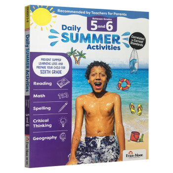 Evan Moor 每日练习系列 暑假综合练习册 五年级暑假 Daily Summer Activities Between G5-G6