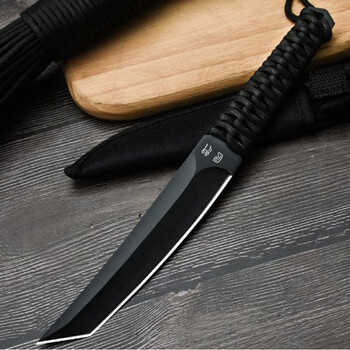 执爱棍刀一体刀具防身冷兵1器小刀锋利高硬度野外战术随身刀便携直刀