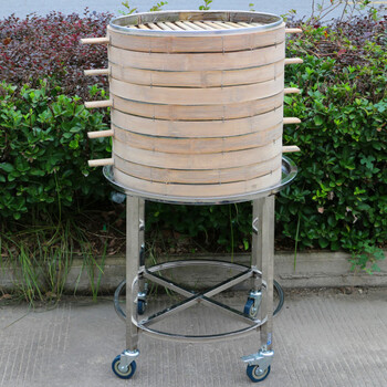 蒸笼推车全不锈钢无声包子馒头面包点心架垫车子 矮车高21cm(22-53.